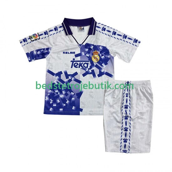 Real Madrid 1996 1997 Retro Børn 3. Valg Fodboldtrøje Kortærmet