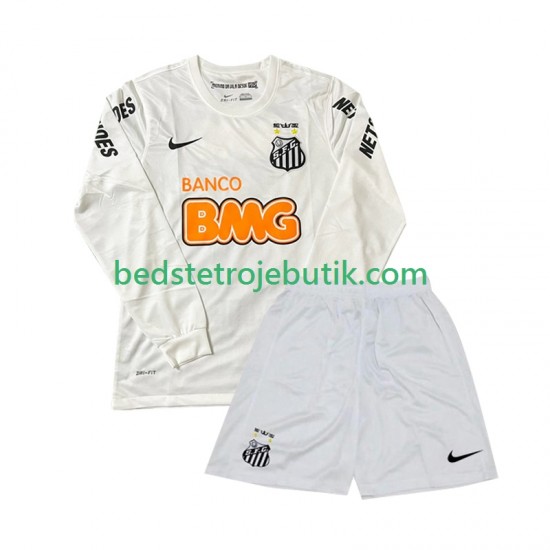 Santos FC 2012 Retro Børn Hjemmebane Fodboldtrøje 2011 Langærmet