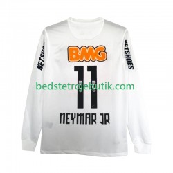Santos FC Neymar JR 11 2012 Retro Mænd Hjemmebane Fodboldtrøje 2011 Langærmet