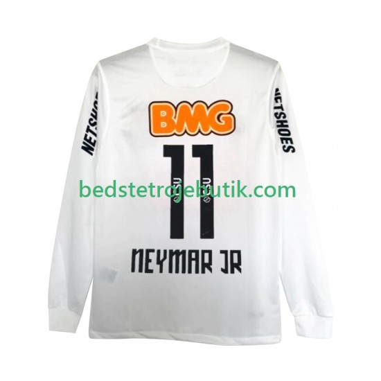 Santos FC Neymar JR 11 2012 Retro Mænd Hjemmebane Fodboldtrøje 2011 Langærmet