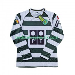 Sporting CP 2001 2003 Retro Mænd Hjemmebane Fodboldtrøje Langærmet