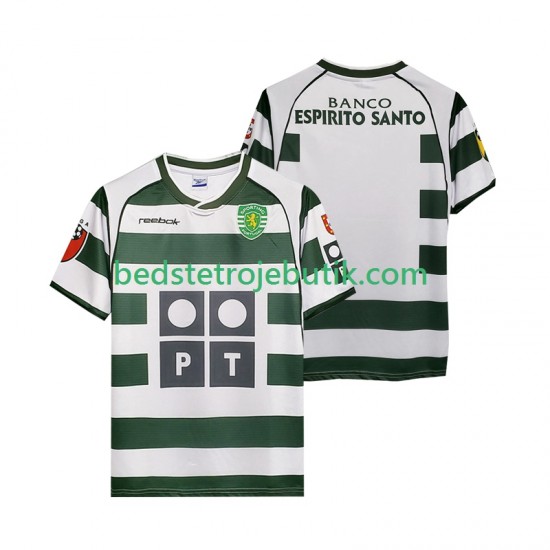 Sporting CP 2001 2003 Retro Mænd Hjemmebane Fodboldtrøje Kortærmet
