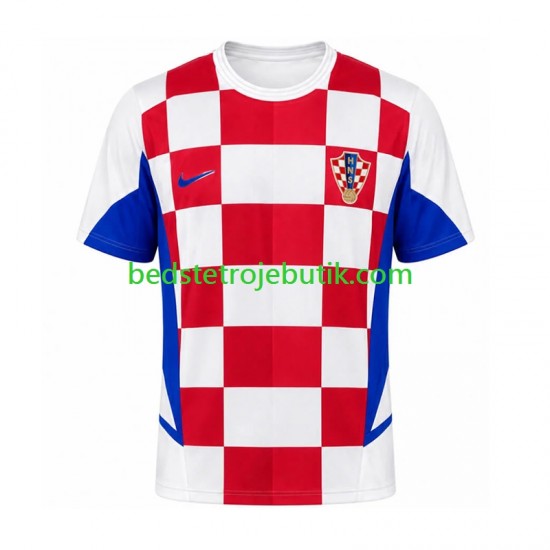 Kroatien Retro Mænd Hjemmebane Fodboldtrøje 2002 Kortærmet