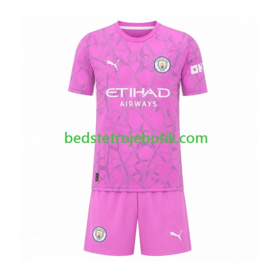 Manchester City Målmand Børn Udebane Fodboldtrøje 2026-2027 Kortærmet