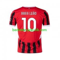 AC Milan RAFA LEAO 10 Mænd Hjemmebane Fodboldtrøje 2024-2025 Kortærmet