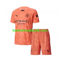 Manchester City Målmand Børn Udebane Fodboldtrøje 2024-2025 Kortærmet