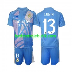 Real Madrid Andriy Lunin 13 Målmand Børn Hjemmebane Fodboldtrøje 2024-2025 Kortærmet