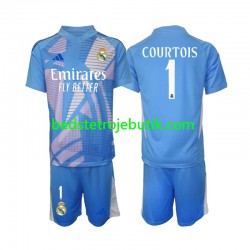 Real Madrid Thibaut Courtois 1 Målmand Børn Hjemmebane Fodboldtrøje 2024-2025 Kortærmet