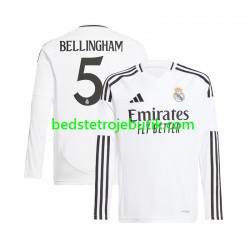 Real Madrid Jude Bellingham 5 Mænd Hjemmebane Fodboldtrøje 2024-2025 Langærmet