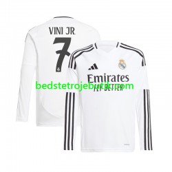 Real Madrid Vinicius Junior 7 Mænd Hjemmebane Fodboldtrøje 2024-2025 Langærmet