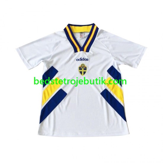 Sverige 1994 Retro Mænd Udebane Fodboldtrøje Kortærmet