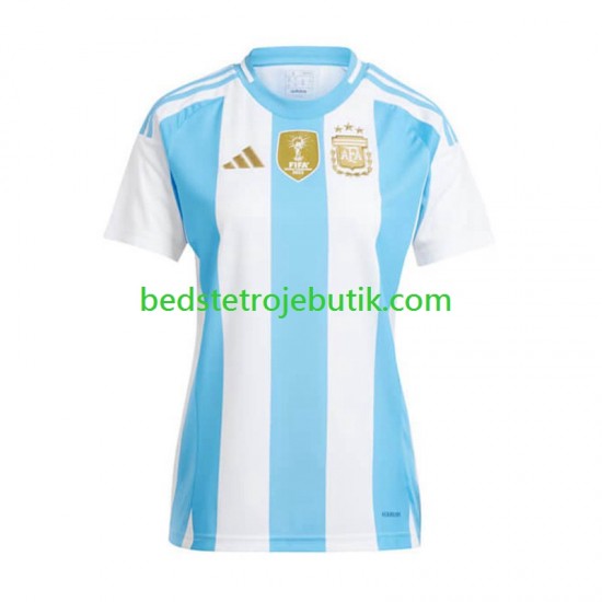 Argentina Copa America Dame Hjemmebane Fodboldtrøje 2024 Kortærmet