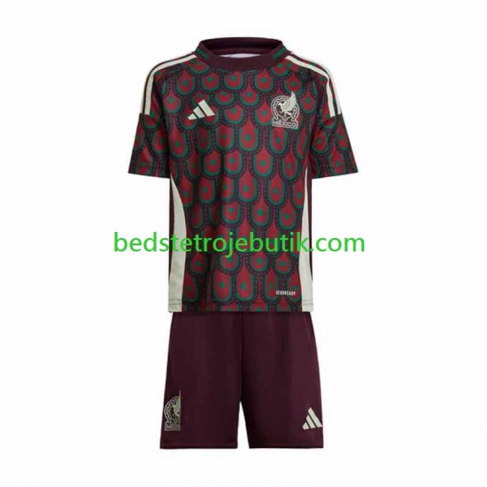 Mexico Copa America Børn Hjemmebane Fodboldtrøje 2024 Kortærmet