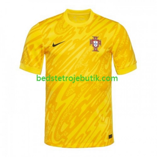 Portugal Målmand Mænd Hjemmebane Fodboldtrøje Euro 2024 Kortærmet