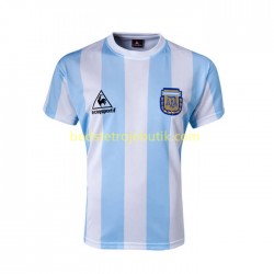 Argentina 1986 Retro Mænd Hjemmebane Fodboldtrøje Kortærmet
