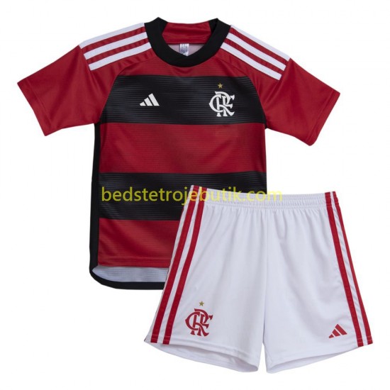 CR Flamengo Børn Hjemmebane Fodboldtrøje 2023-2024 Kortærmet