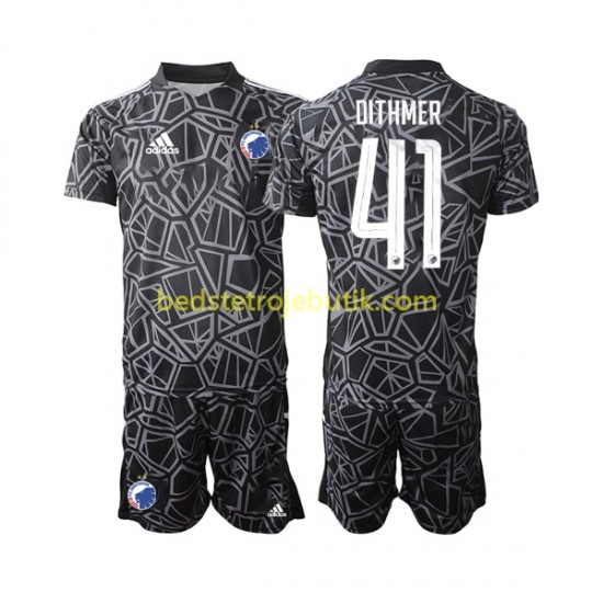 FC København Andreas Dithmer 41 Målmand Børn Hjemmebane Fodboldtrøje 2022-2023 Kortærmet
