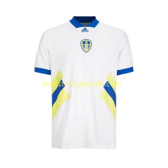 Leeds United Icon Retro Mænd Hjemmebane Fodboldtrøje 2022-2023 Kortærmet