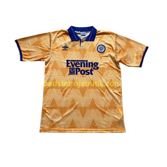 Leeds United Retro Mænd Udebane Fodboldtrøje 1991-1992 Kortærmet