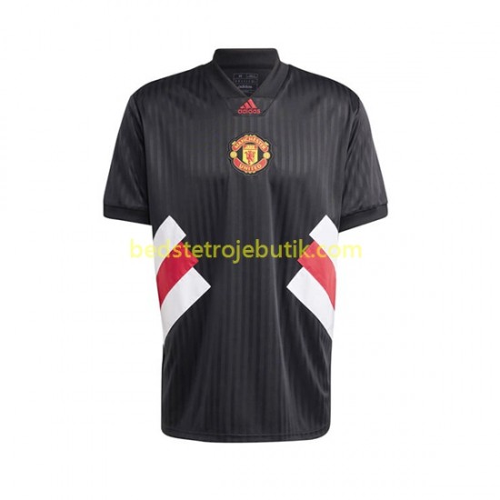 Manchester United Icon Retro Mænd Hjemmebane Fodboldtrøje 2022-2023 Kortærmet