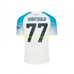 Napoli Face Game Kvaratskhelia 77 Mænd Hjemmebane Fodboldtrøje 2022-2023 Kortærmet