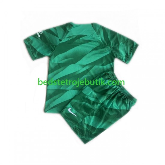 Atlético Madrid Målmand Børn Udebane Fodboldtrøje 2023-2024 Kortærmet