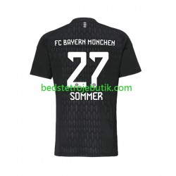 FC Bayern München Yann Sommer 27 Målmand Mænd Hjemmebane Fodboldtrøje 2023-2024 Kortærmet