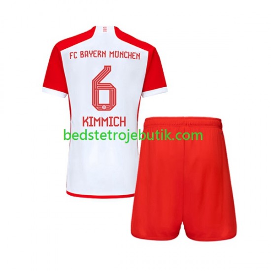 FC Bayern München Joshua Kimmich 6 Børn Hjemmebane Fodboldtrøje 2023-2024 Kortærmet