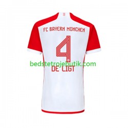 FC Bayern München Matthijs de Ligt 4 Mænd Hjemmebane Fodboldtrøje 2023-2024 Kortærmet