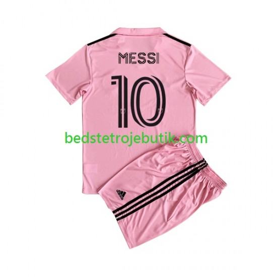 Inter Miami Lionel Messi 10 Børn Hjemmebane Fodboldtrøje 2023 Kortærmet