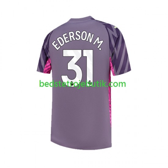 Manchester City Ederson Moraes 31 Målmand Mænd Udebane Fodboldtrøje 2023-2024 Kortærmet
