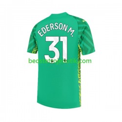 Manchester City Ederson Moraes 31 Målmand Mænd Hjemmebane Fodboldtrøje 2023-2024 Kortærmet