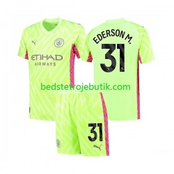 Manchester City Ederson Moraes 31 Målmand Børn 3. Valg Fodboldtrøje 2023-2024 Kortærmet