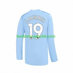 Manchester City J. ALVAREZ 19 Mænd Hjemmebane Fodboldtrøje 2023-2024 Langærmet