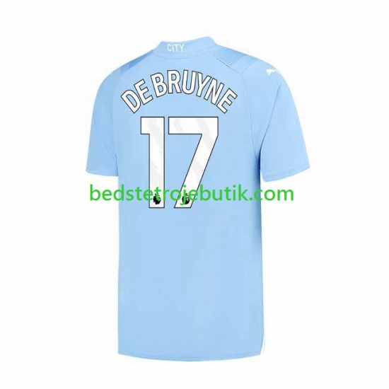Manchester City Kevin De Bruyne 17 Mænd Hjemmebane Fodboldtrøje 2023-2024 Kortærmet