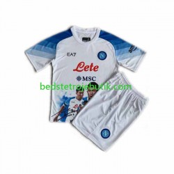 Napoli Face Game Minjae 3 Børn Hjemmebane Fodboldtrøje 2022-2023 Kortærmet