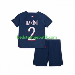 Paris Saint-Germain Hakimi 2 Børn Hjemmebane Fodboldtrøje 2023-2024 Kortærmet