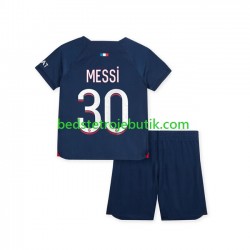Paris Saint-Germain Lionel Messi 30 Børn Hjemmebane Fodboldtrøje 2023-2024 Kortærmet