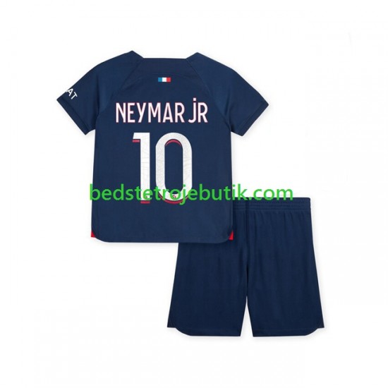 Paris Saint-Germain Neymar Jr 10 Børn Hjemmebane Fodboldtrøje 2023-2024 Kortærmet