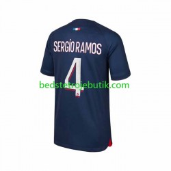 Paris Saint-Germain Sergio Ramos 4 Mænd Hjemmebane Fodboldtrøje 2023-2024 Kortærmet