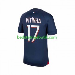 Paris Saint-Germain Vitinha 17 Mænd Hjemmebane Fodboldtrøje 2023-2024 Kortærmet