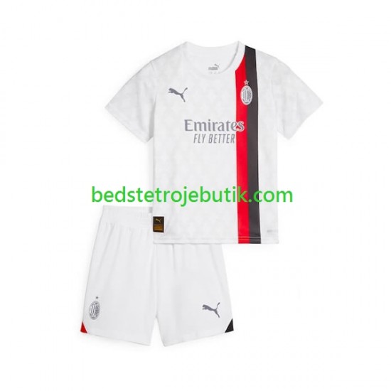 AC Milan Børn Udebane Fodboldtrøje 2023-2024 Kortærmet