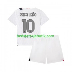 AC Milan Rafael Leao 10 Børn Udebane Fodboldtrøje 2023-2024 Kortærmet