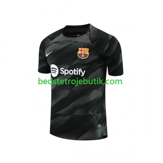 FC Barcelona Målmand Mænd Udebane Fodboldtrøje 2023-2024 Kortærmet