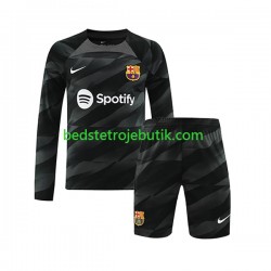 FC Barcelona Målmand Børn Udebane Fodboldtrøje 2023-2024 Langærmet