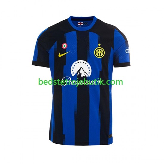 Inter Milan Mænd Hjemmebane Fodboldtrøje 2023-2024 Kortærmet