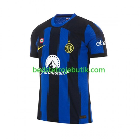 Inter Milan Mænd Hjemmebane Fodboldtrøje 2023-2024 Kortærmet