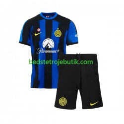 Inter Milan Børn Hjemmebane Fodboldtrøje 2023-2024 Kortærmet