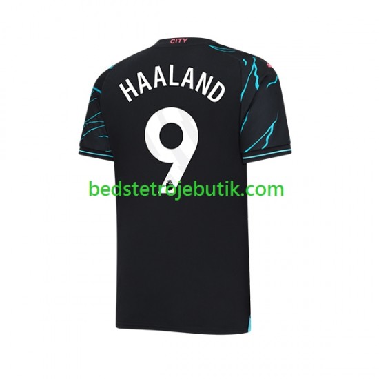 Manchester City Erling Haaland 9 Mænd 3. Valg Fodboldtrøje 2023-2024 Kortærmet
