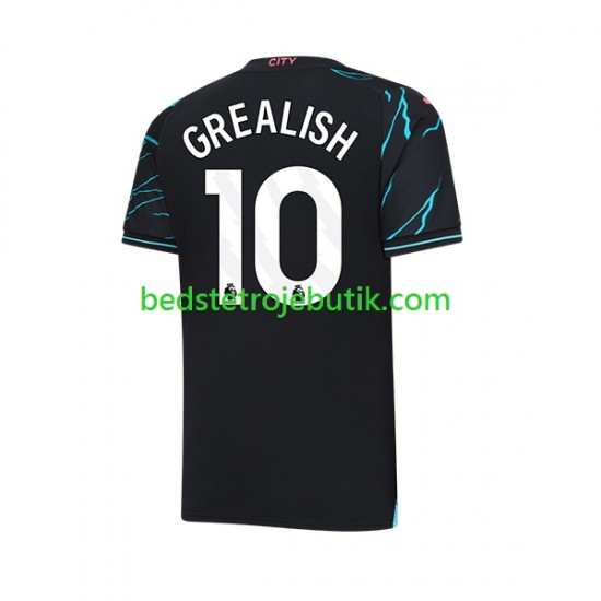 Manchester City Jack Grealish 10 Mænd 3. Valg Fodboldtrøje 2023-2024 Kortærmet